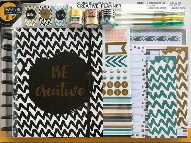 Share 24-month Creative Planner W/stickers List Pads Inserts and More see photos