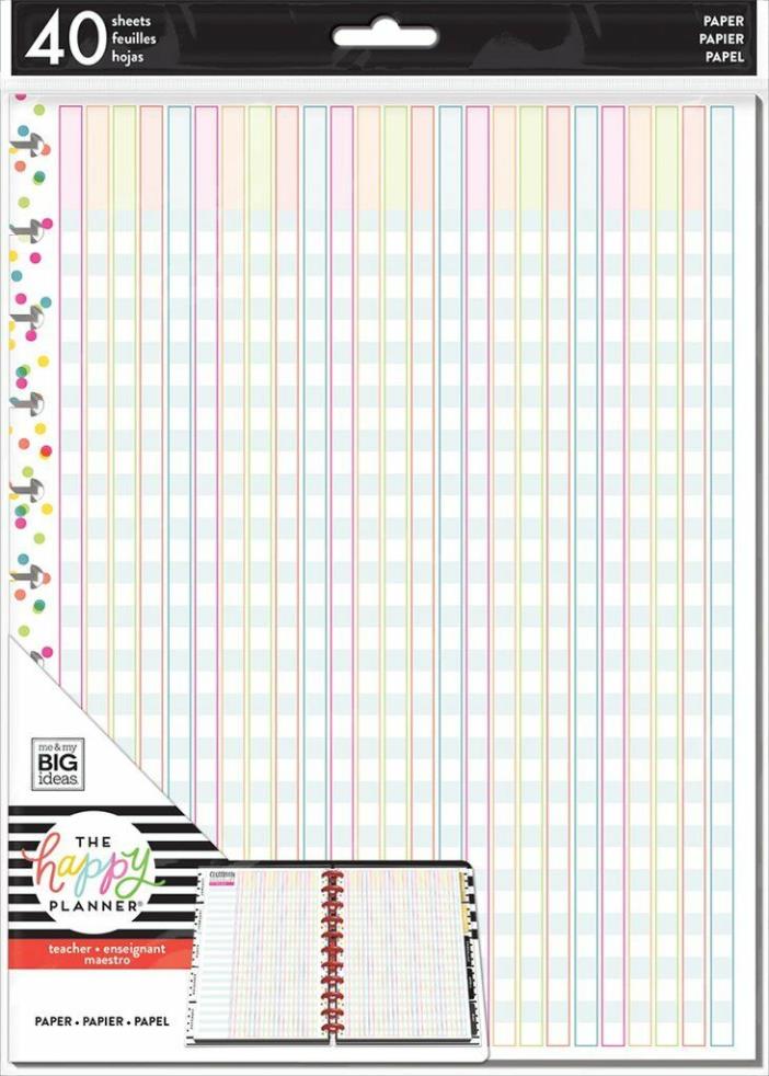 The Happy Planner - Checklists - BIG - Teacher - 40 Sheets