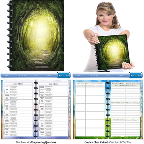 Customizable 2019 Disc Planner 8.5 X 11 Discbound Hardcover W Monthly Tabs Dated