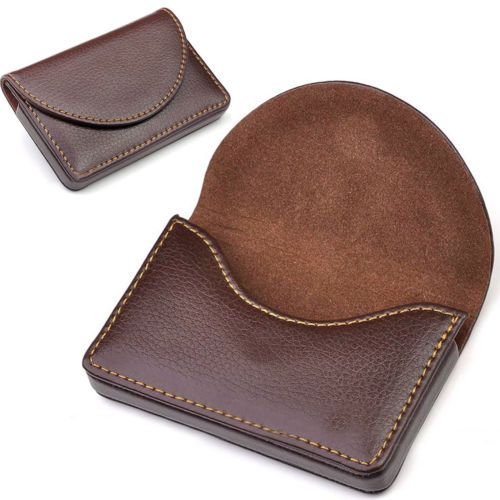 New Mens Pocket PU Leather Business ID Credit Card Holder Case Wallet