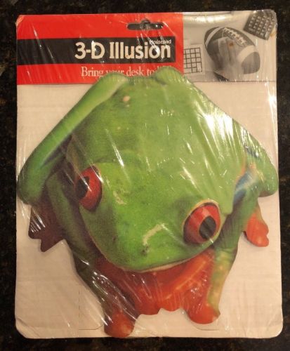 31D Illusion Frog Mousepad Cutout Shape Fun