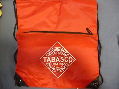 Tabasco red drawstring backpack. Mint. Never used. HOT!