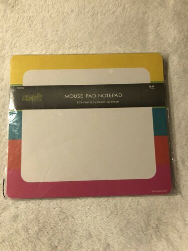 New Fiddlestix Paperie Mouse Pad Notepad Writing Note Taking School Supplies