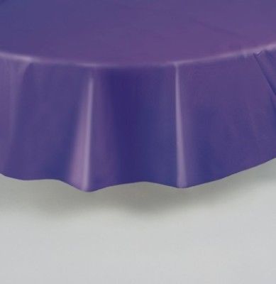 Round 210cm Plastic Party Table Cover More Colours Avail. UNIQUE