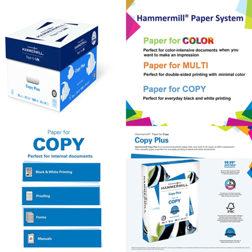 Paper Copy Plus 8.5 X 14 Legal Size 20Lb 92 Bright 10 Reams/5 000 Sheets 105015C