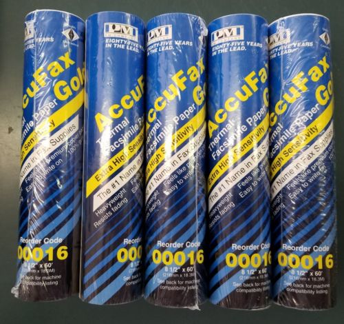 AccuFax Thermal Facsimile Paper Roll Factory Sealed High Sensitivity lot of 5