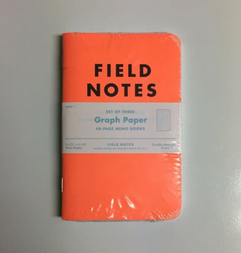 Field Notes Sealed Graph 3 Pack Neon Ice Pops Limited Edition 2010