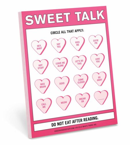 Knock Knock ? SWEET TALK ? Nifty Notes *NEW* Hearts Gift Stationary Valentine's