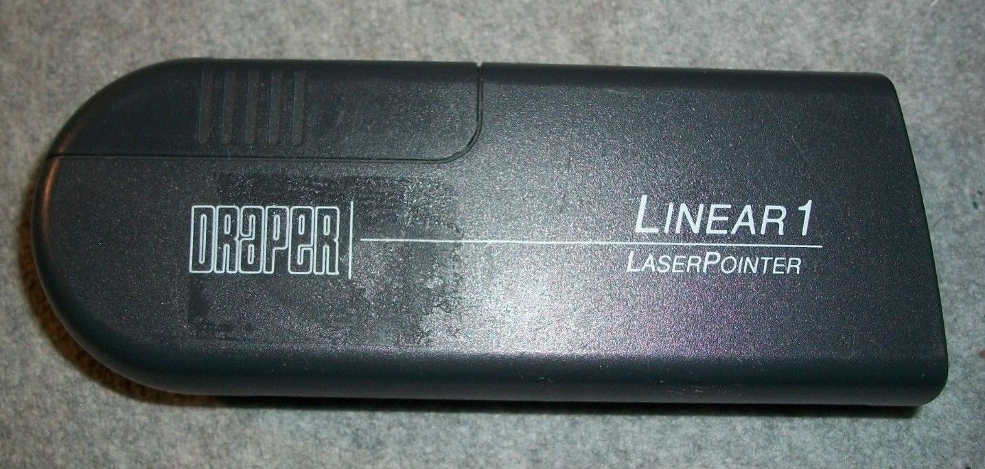 Draper Linear1 Laser Pointer Class 2 UltraBright 635 w/Pouch Vintage 0.95 mW Max