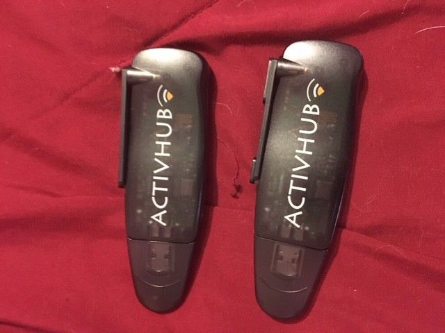 Set of two 2 Promethean ActivHub PRM-AH2-01 USB Receiver Dongle with Cap