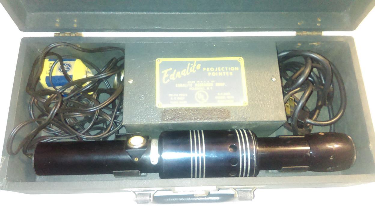 VINTAGE EDNALITE PROJECTION POINTER MODEL 120A 110-115 VOLTS 0.4 AMP