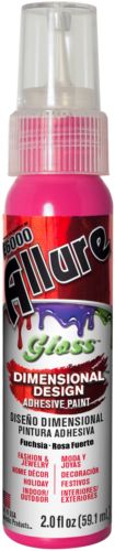 Allure Gloss Dimensional Design Adhesive Paint 2oz-Fuchsia - 3 Pack