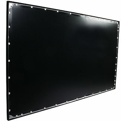 Elite Screens Grey Fixed Frame Projection Screen 180