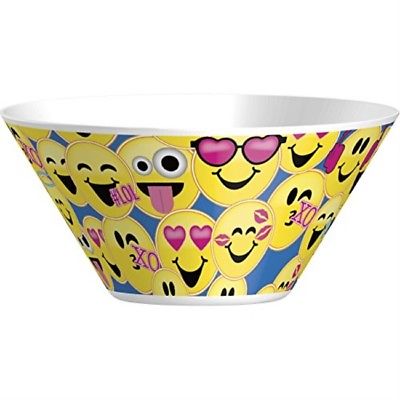 Zak Designs EJNF-0361 Emojination Kid's Soup Bowls, 27 oz, Emojis