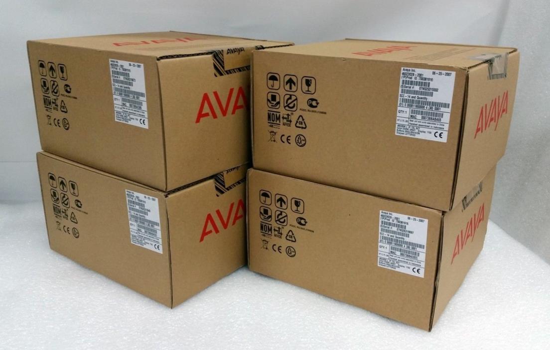 NEW Lot of (4) Avaya 4602SW+ IP Display Phones 4602D02B-2001 700381916