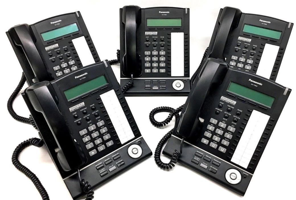 Panasonic KX-T7633 Phones (Lot of 5)