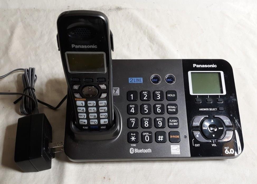 Panasonic KX-TG9381 DECT 6.0 Line Cordless Phone Main Base & 1 Handset NICE