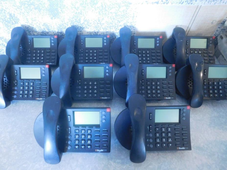 Lot Of 10 Shoretel IP 230 Phones