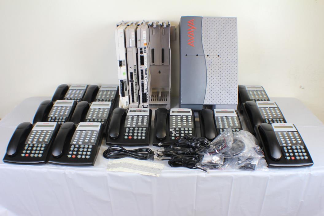 Lucent Avaya Partner ACS R8 Phone System w/ (12) 18D Telephones, VM, AA & More..