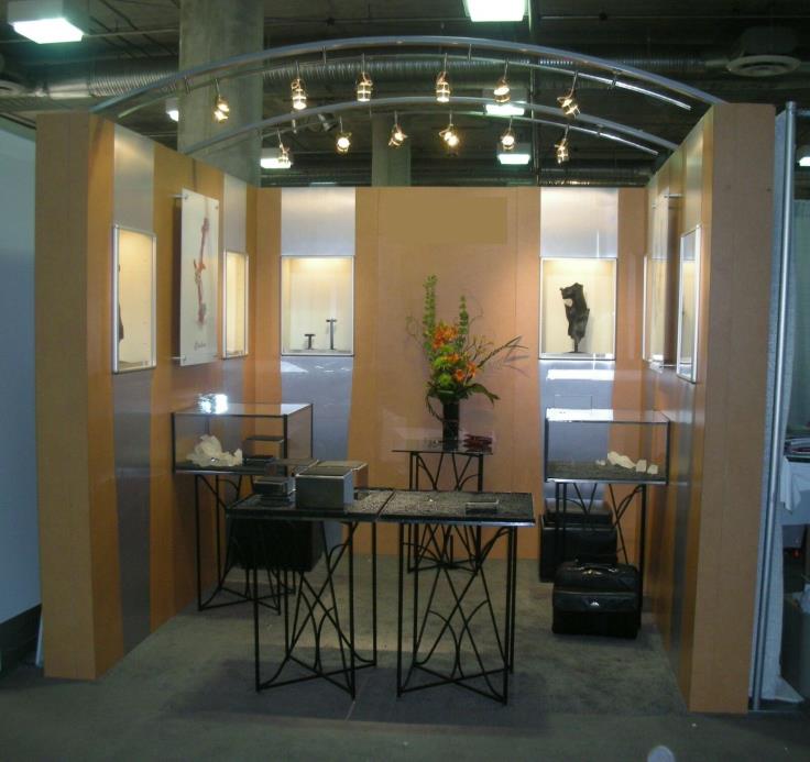 10 x 10 Solid Wood Tradeshow Exhibit booth and Trailer for Storage & Towing