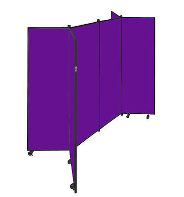 Tower 6 Panel Freestanding Booth Displays Purple 77