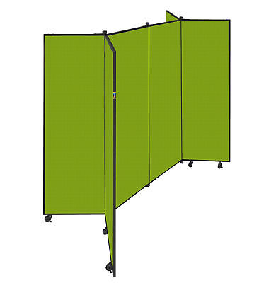 Tower 6 Panel Freestanding Booth Displays Apple Green 77