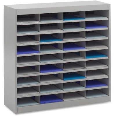 Safco E-Z Stor Literature Sorter/Organizer 9221GRR  - 1 Each