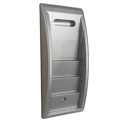 Paperflow Wall Mounted Magazine Rack Silver