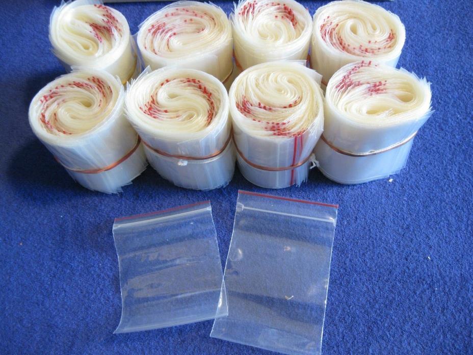 800 poly reclosable bags mini ziplock 2mil 3x4 (buttons, etc) - IN ROLLS