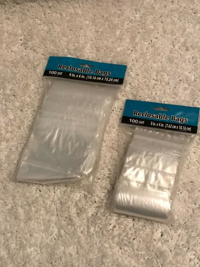 Arts & Crafts Recloseable Zip Bags Bundle of 2