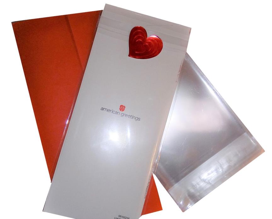Resealable Clear Plastic Cellophane bags, LIp & Seal Flat Cello bag 200, A7, #10