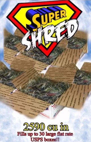 Super Shred Clean Newspaper Packing Shipping Filler, 15 Cu. Ft, 25920 Cubic In.