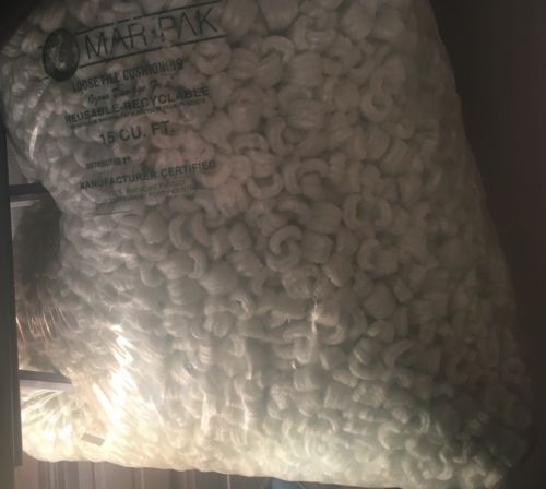 50+ CUBIC FEET of SHIPPING PEANUTS! • Foam STYROFOAM bubble wrap bulk LOOSE FILL