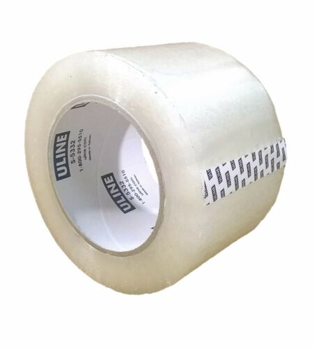 (8) Rolls Packing Tape, 3 Inch X 110 Yard 2.6 Mil Crystal Clear Industrial Plus