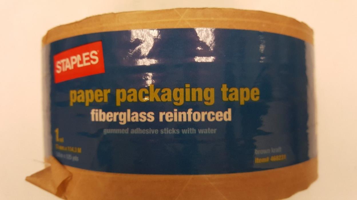 Paper Fiberglass Gummed Reinforced Packaging Tape 72mm x 114.3mm 2.8inX125 yards