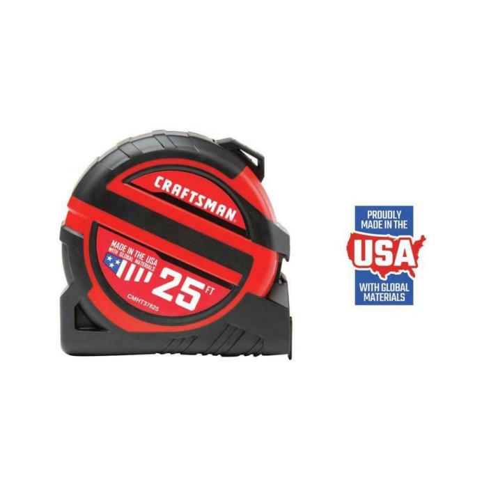 CRAFTSMAN PRO-13 25-ft Magnetic Tape Measure Home Improvement Tools Extra Tough