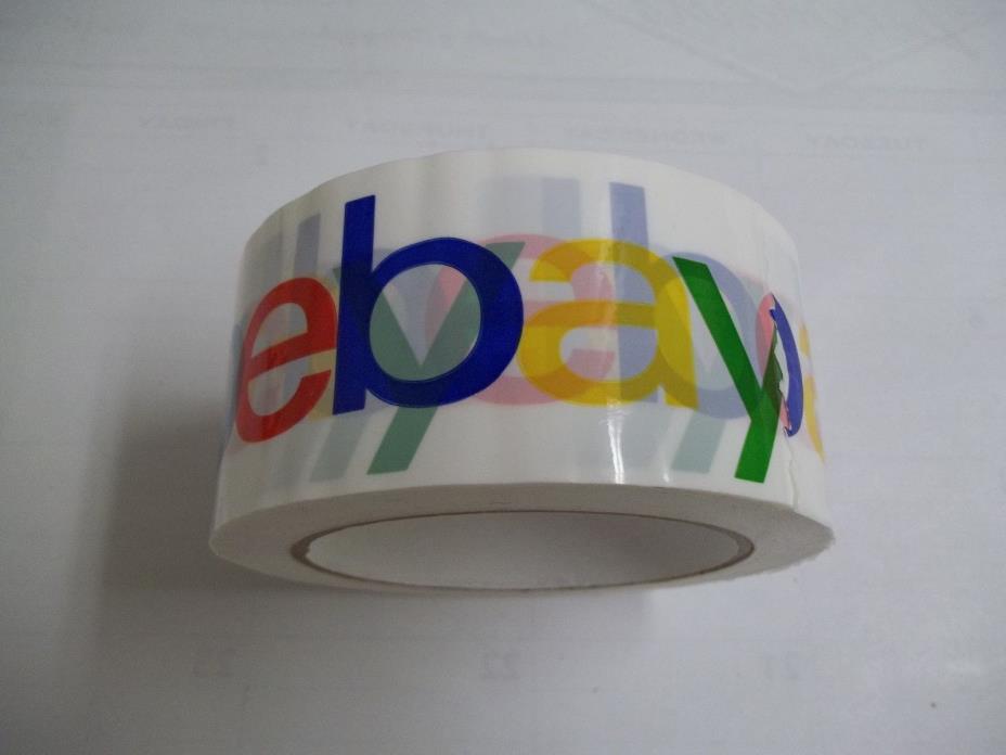 1 Roll Ebay Logo Packing Tape 2in x 75yds New from Bulk Package Free Shipping!