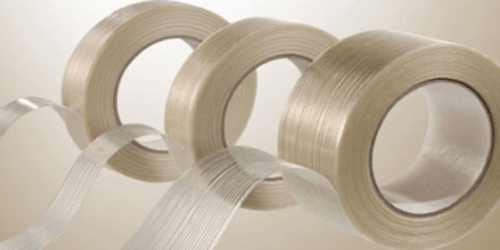 Heavy Duty Packing Tape, Filament Reinforced Tape Rolls, 4.0 Mil Thick, Clear, x