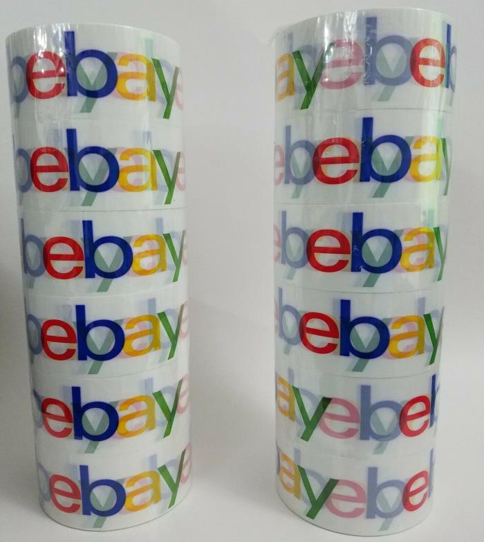 Official eBay Branded Bopp Tape - Supplies 12 Roll