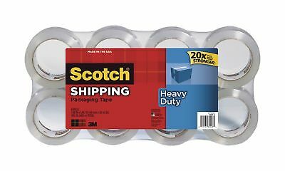 Scotch Heavy-Duty Shipping Packaging Tape, 1 8/9 x 1,573 1/5, 8 pk. - Clear