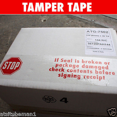 Tamper Evident Security Tape USA made 3