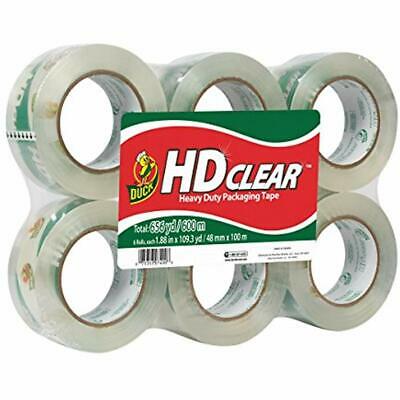 Duck Hd Clear Heavy Duty Packaging Tape Refill 1.88 X 109.3 Yd 6 Rolls 299016