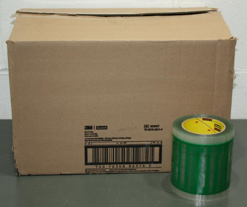 (12) 3M Scotch Packaging Tape Pouch 824RCT, 5