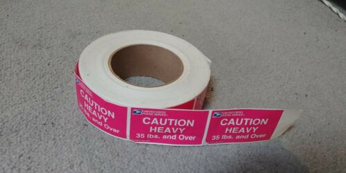 1 ROLL USPS Caution Heavy TAPE Pink USPS LOGO