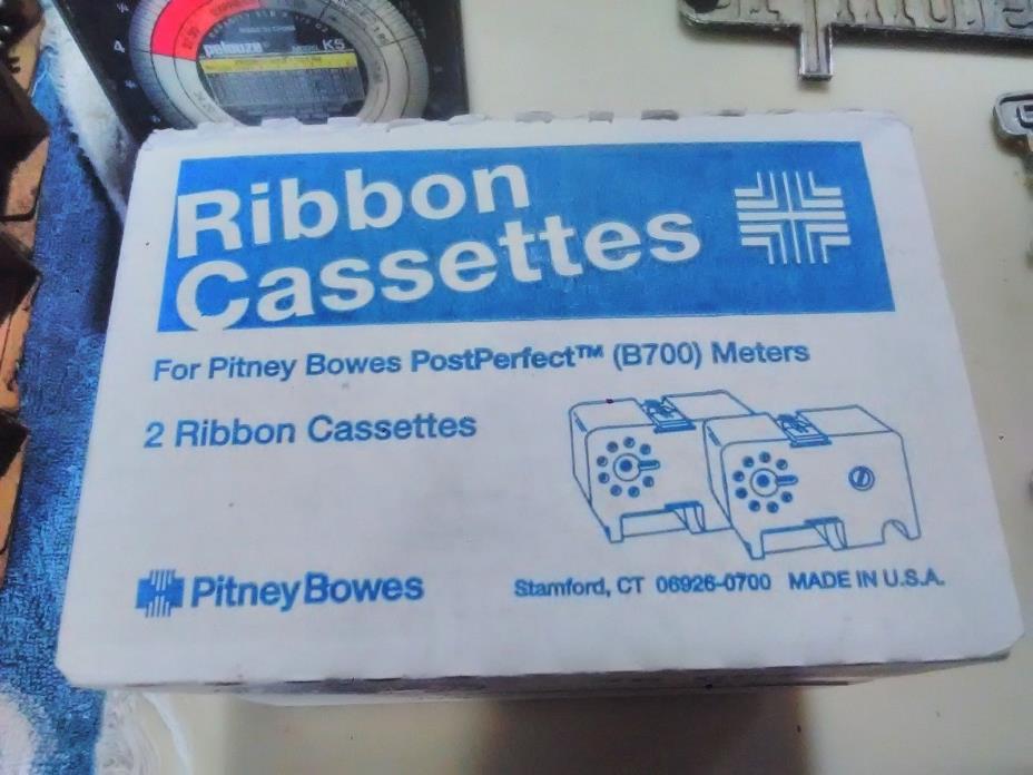 Pitney Bowes 767-1 Ribbon Cassettes for B700 (Box of 2) BOX OPENED