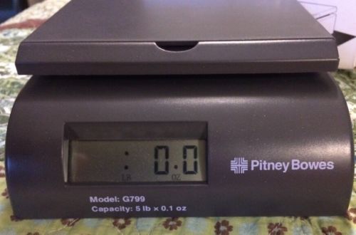 Pitney Bowes G799 Digital Postal Postage Scale 5lb x 0.1oz Capacity Grey