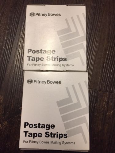 2 Packs Of Pitney Bowes 625-0 Postage Tape Strips Each Sheet 1 Long Or2 Short