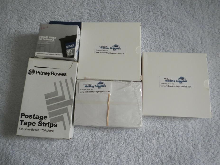 LOT OF POSTAGE TAPE STRIPS for PITNEY BOWES E700 METERS - SEE DESCRIPTION