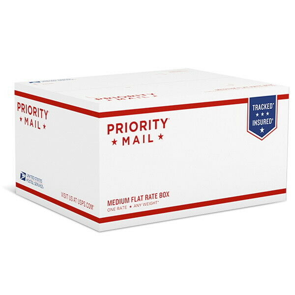 USPS priority mail medium flat rate box - 11x8-1/2x5-1/2 pack of 10