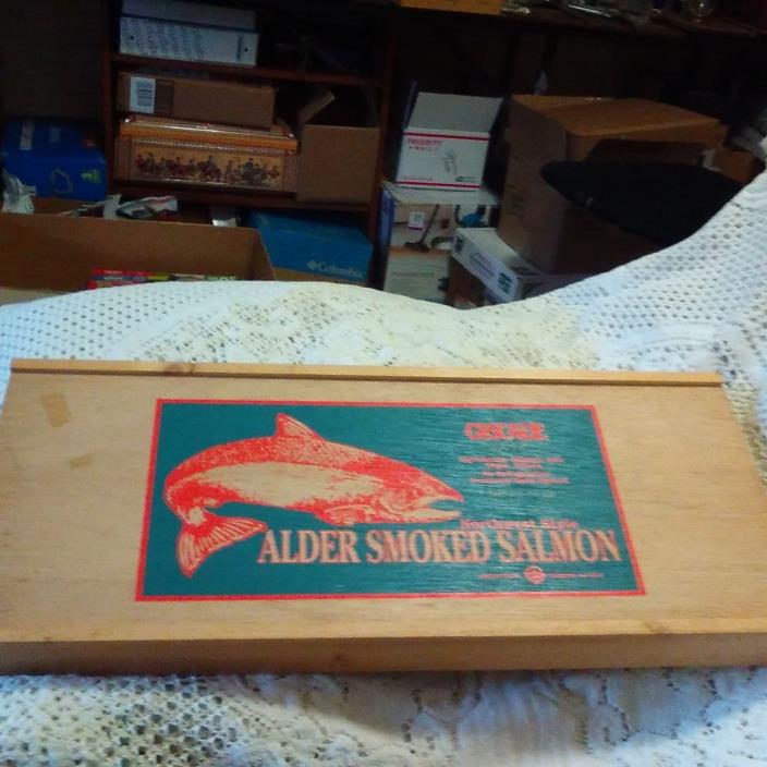 8Vintage Salmon Shipping Boxes 18.75
